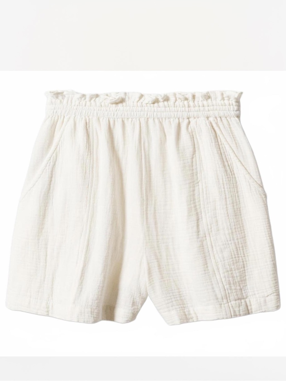 Mango 100% Gauze Cotton Paperbag
Textured Shorts Julie Off White